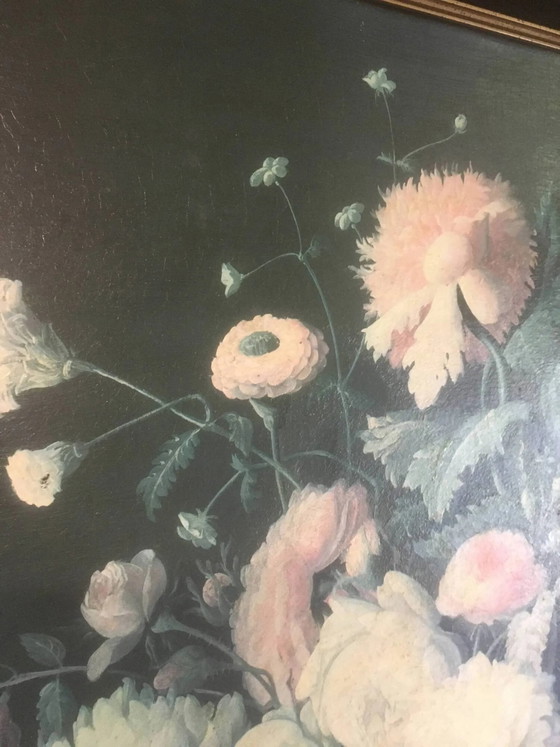 Bouquet di fiori e frutta su un tavolo, composizione su tela 100x120. – Dipinti e disegni, Wood, Canvas (photo 8 of 15)