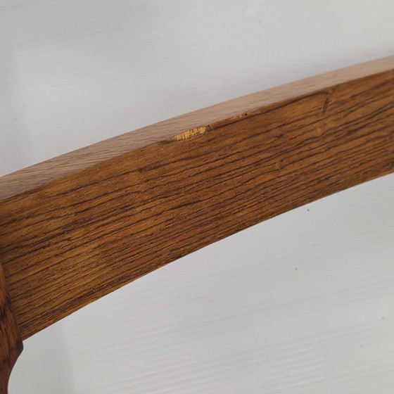 Image 1 of BELANGRIJKE VINTAGE SCANDINAVISCHE SALONTAFEL JAREN 60, TEAK & PALISSANDERHOUT, DIAMETER 110 CM