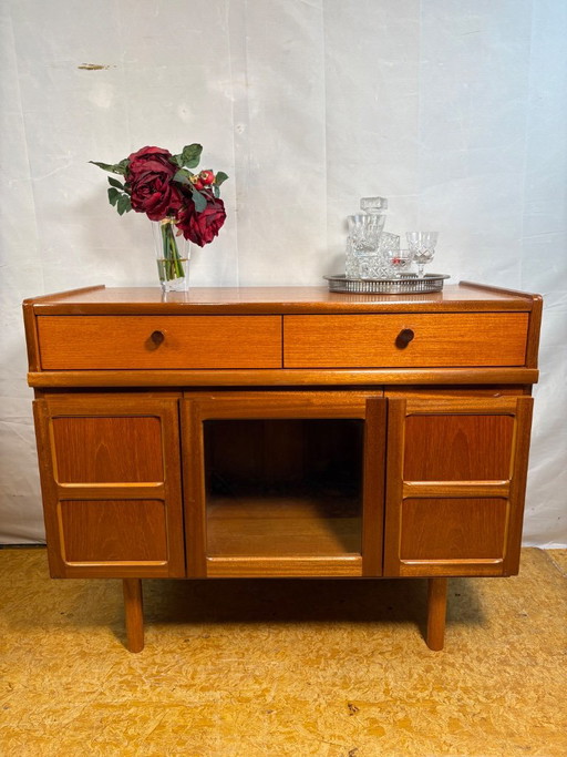 Atemberaubender Vintage Nathan Teak Barschrank | 1960er–1970er | Skandinavisch inspiriertes Design