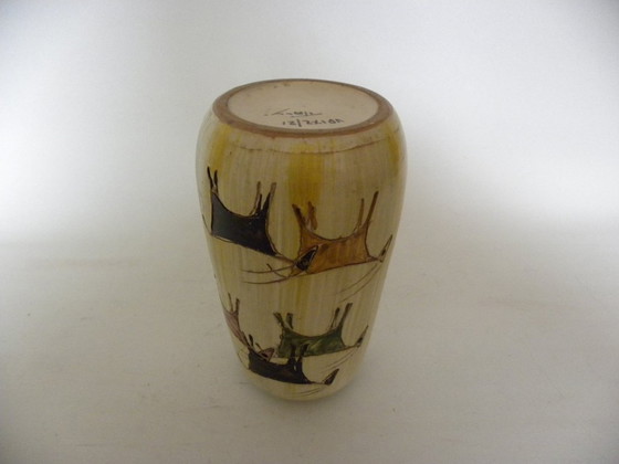 Aldo Londi - Vaso Bitossi Stambecchi con stambecchi – Vasi, Ceramica (photo 5 of 12)