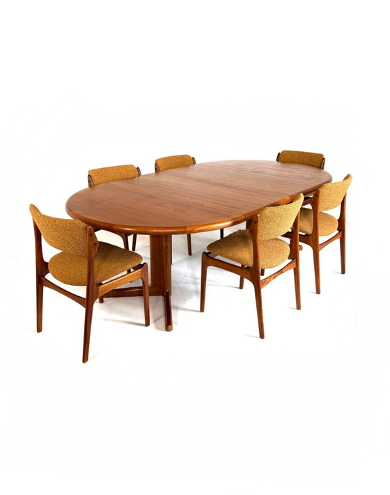 Vintage XL Extendable Danish Dining table, Korup Stølefabrik ‘70s – Wood, Metal (photo 11 of 15)
