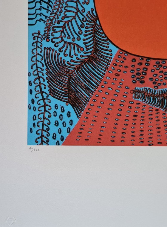 Image 1 of D'après Yayoi Kusama, Amour, Lithographie, années 1990