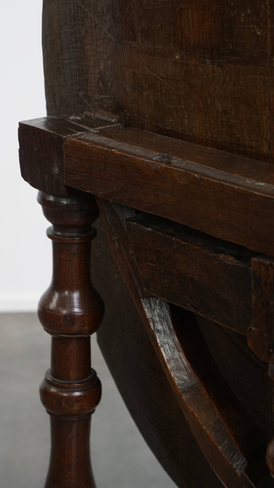 Image 1 of 17th Century Antique Folding Table/Side Table
