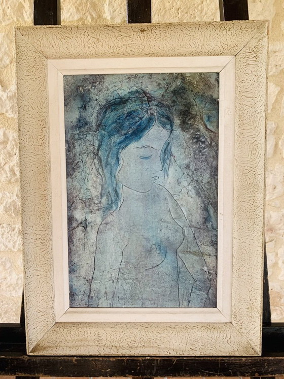 Image 1 of Javier Vilato, Composition, 1956, peinture à l'huile sur toile, encadrée