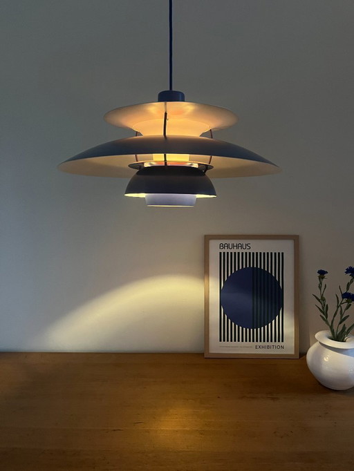 Vintage Louis Poulsen PH5 - rare blue - Poul Henningsen - Danish design lamp