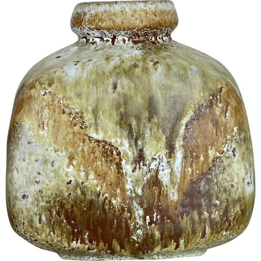 Vase "814" en poterie vintage de lave grasse par Ruscha, Allemagne, années 1970