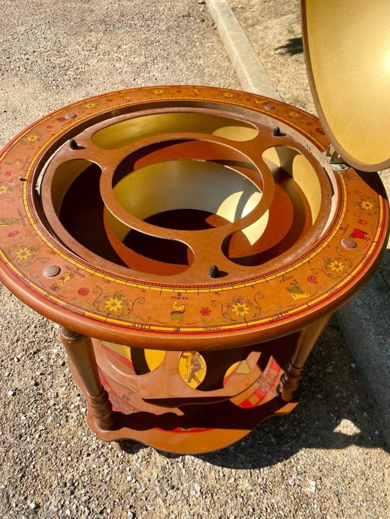 Image 1 of Bar a forma di globo su ruote degli anni '60