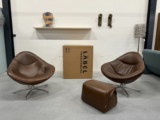 Image 1 of Label Vandenberg Hidde Fauteuil Dark Brown Leer