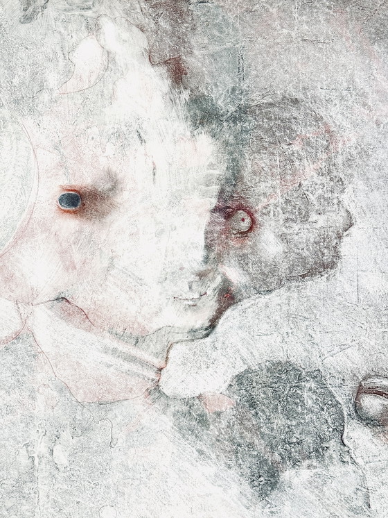 Image 1 of Robert Detheux - Pittura onirica surrealista - La folle à la mouche - 1978