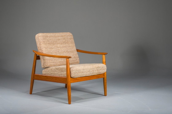 Image 1 of Deense moderne zitset in teakhout van Arne Vodder voor France & Søn, jaren 60, set van 3