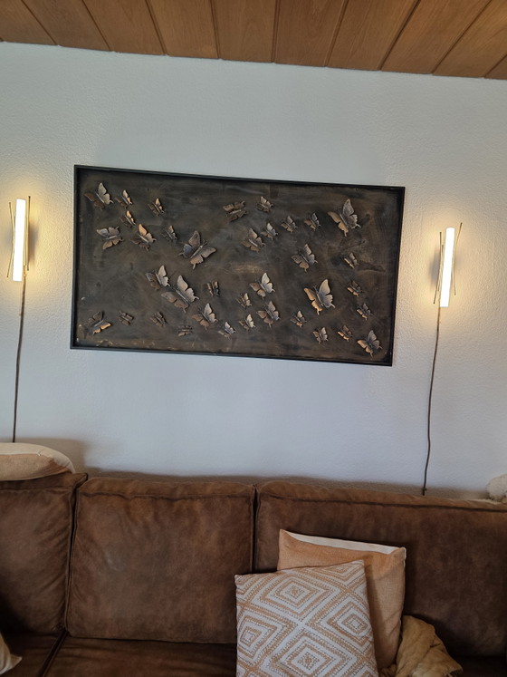 Paire d'appliques murales vintage Brendel & Loewig en laiton, style milieu du siècle (photo 14 of 15)