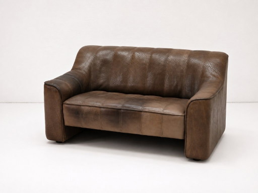 Canapé deux places DS 44 en cuir marron Buffalo de De Sede – 2 zitsbanken, Leather (photo 2 of 15)