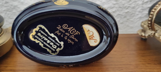 Image 1 of Conjunto Decor de Sèvres: reloj, lámpara y joyero