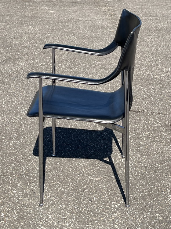 Image 1 of Set van 4 stoelen Fasem Italië, ontwerp Giancarlo Vegni & Gianfranco Gualtierotti