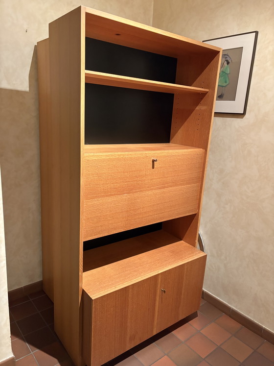 Desk Wall Unit 2 Cabinets Van Den Berghe-Pauvers 60s-70s – Wall cabinet, Wood (photo 4 of 9)