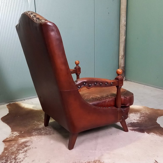 Image 1 of Poltrona da biblioteca particolarmente bella con borchie