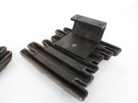 Image 1 of Maniglie brutaliste in bronzo per porte, Alpan, Germania, 1970 ca.