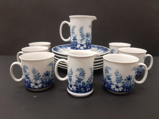 Image 1 of Coffee set with milk container / 6 plates/ "Žosefina"