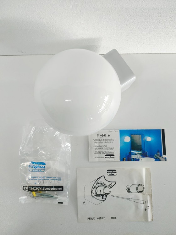Image 1 of Extremely rare French Europhane wall lamp type Perla