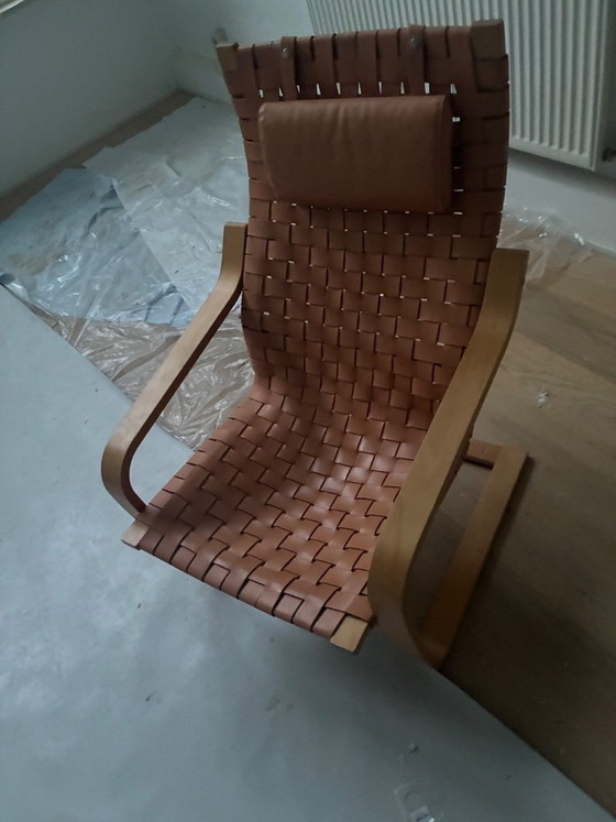 POANG Stoel Limited Edition (1999) – Ikea, Kuipstoelen, Leather, Wood (photo 4 of 6)