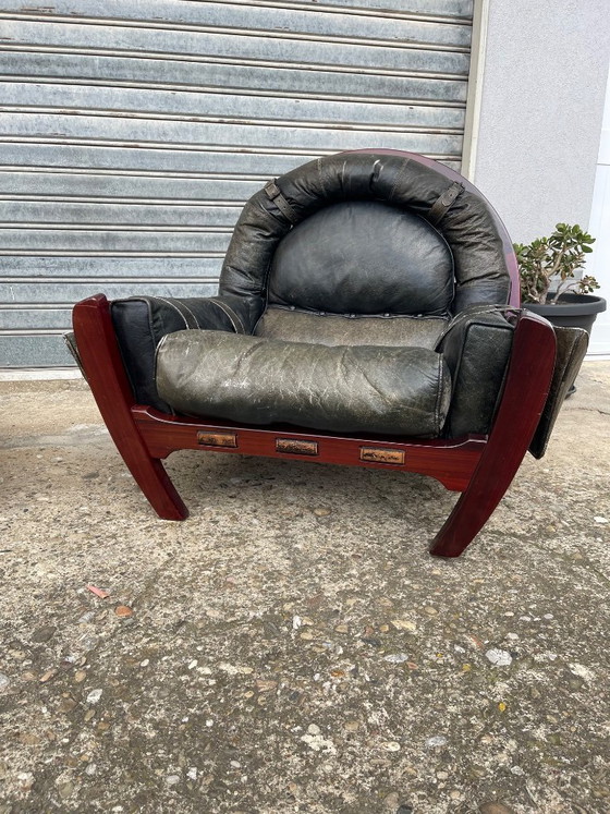 Image 1 of 1960’s Italian Modern pair of armchairs from Luciano Frigerio