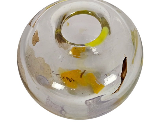 Image 1 of Leerdam Glas - Marinke van Zandwijk en Roel Oliver - "Vissekom" - 2000