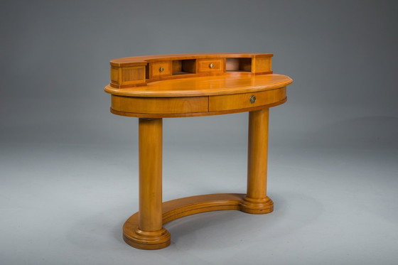 Image 1 of Biedermeier Frisiertisch und Sessel aus Wolkenstein, Italien, 2er-Set