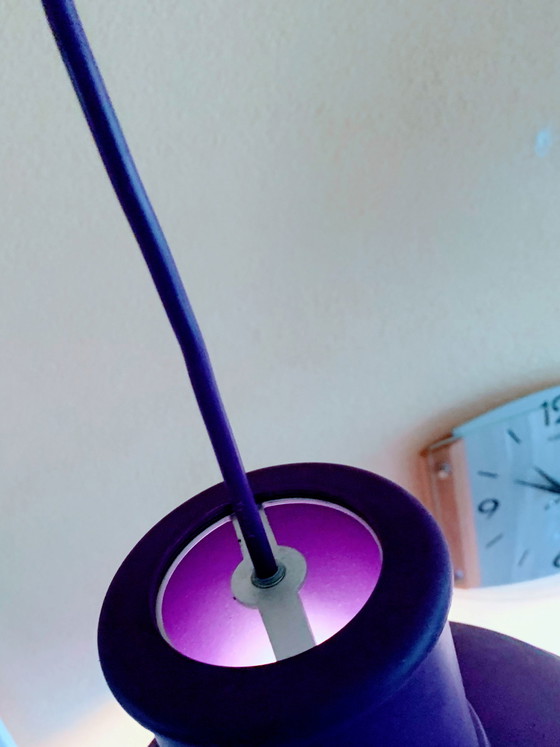 Lampada a sospensione Muuto Unfold, Illuminazione, Gomma, rvs, Blu (foto 7 di 10)