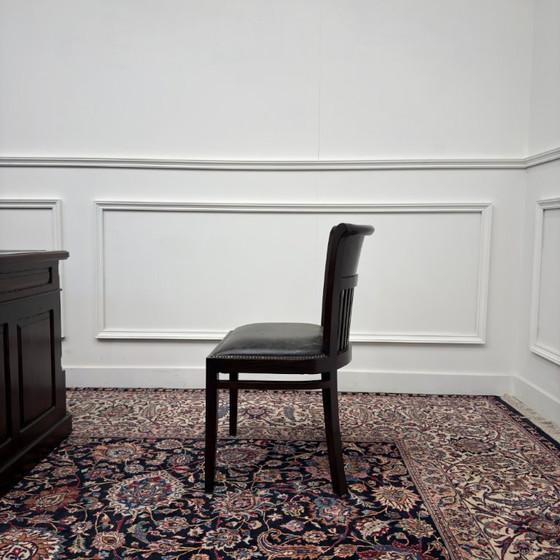 Classic English Desk Set with Office Chairs – Leather, Wood (photo 20 of 23)