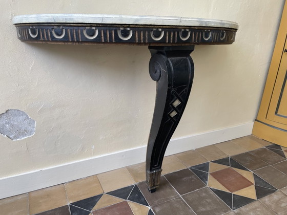 Image 1 of Side Table Console Table Wall Table imposing 19th century French