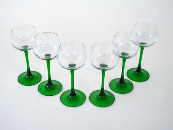 Image 1 of Set di bicchieri da vino, design italiano, anni '70, produzione: Italia