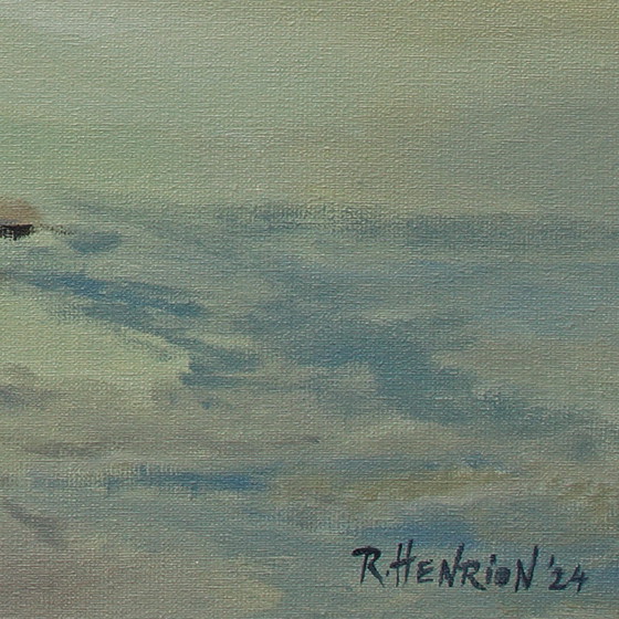 Image 1 of Roland Henrion - Hommage à un grand musicien. Peinture originale