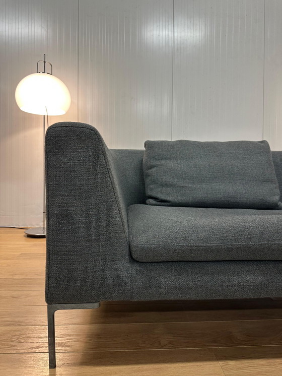 Image 1 of Divano a 3 posti Charles B&amp;B Italia ricondizionato grigio