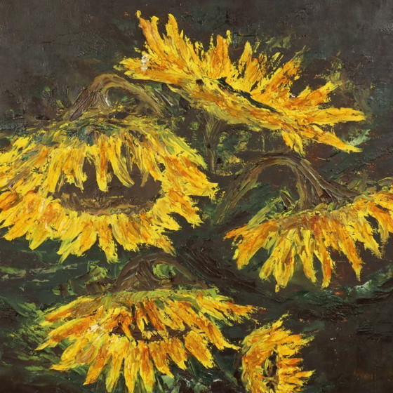 Image 1 of Still Life Sunflowers Painting 70x50cm