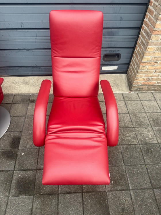 2x poltrone relax Jori Yoga rosse Medi Multi-move PARI AL NUOVO!! – Pelle, Metallo (photo 6 of 15)