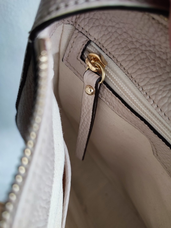 Abro Handbag Shoulder Bag Leather Cream Beige Very Good Condition (photo 11 of 15)