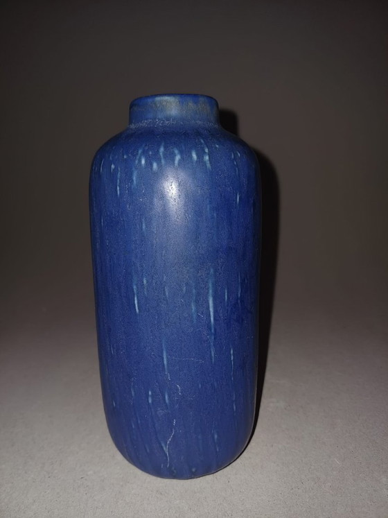 Gunnar Nylund "Rubus" Scandinavian Ceramic Vase, Number 5, Rörstrand Blue, Vintage 1960s (photo 9 of 11)