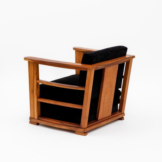 Image 1 of Set of 2 french club chairs by Jean Royère from 1920s