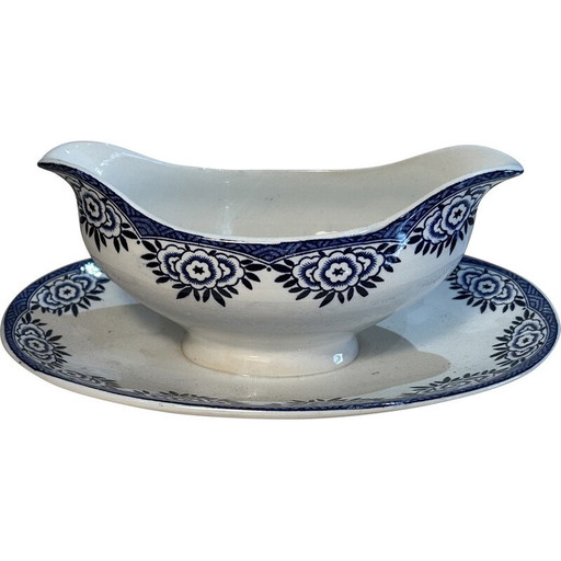 Vintage ceramic sauce boat, France