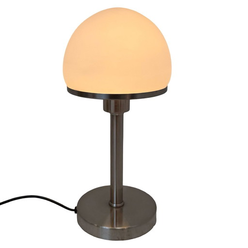 Bauhaus - Lampe de table avec verre opalin - Attr. To Tecnolumen / Wagenfeld