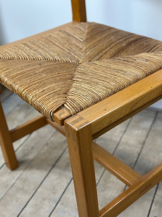 Image 1 of Set aus 6 Stühlen aus massiver Ulme, Maison REGAIN, 1970