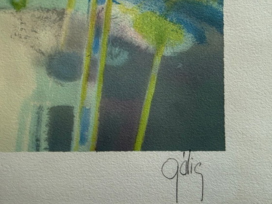 Image 1 of Lithografie „Ein Sommer in Mykonos“ von Daniel Gélis