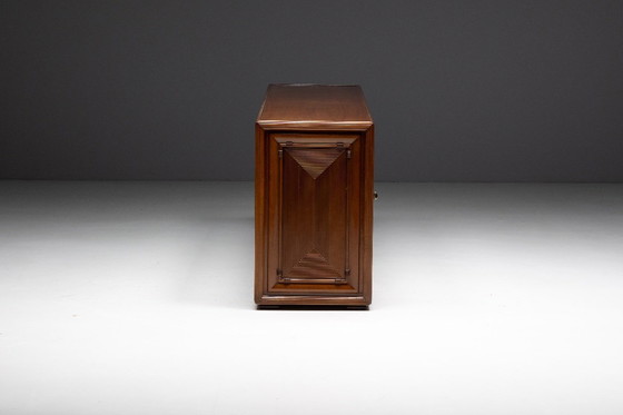 Image 1 of Architectural Modernist Sideboard, France, Mid-20th Century