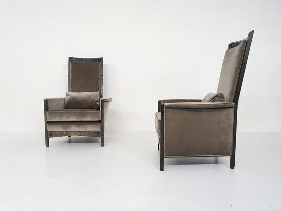 Image 1 of Ensemble de deux fauteuils lounge Umberto Asnago pour Giorgetti « Peggy 63970 », 1990