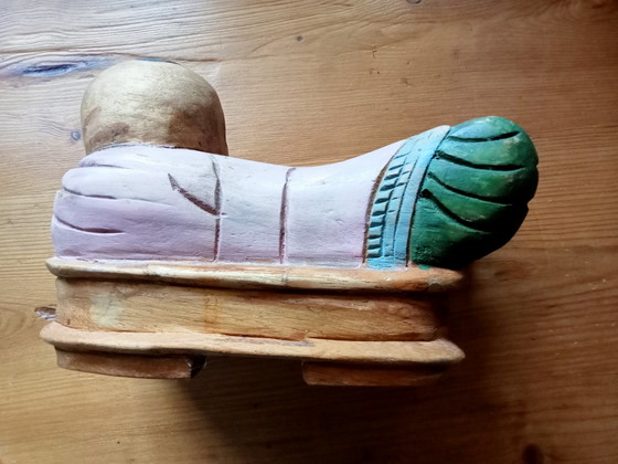Bouddha couché en bois – Sculptures, Wood (photo 3 of 6)