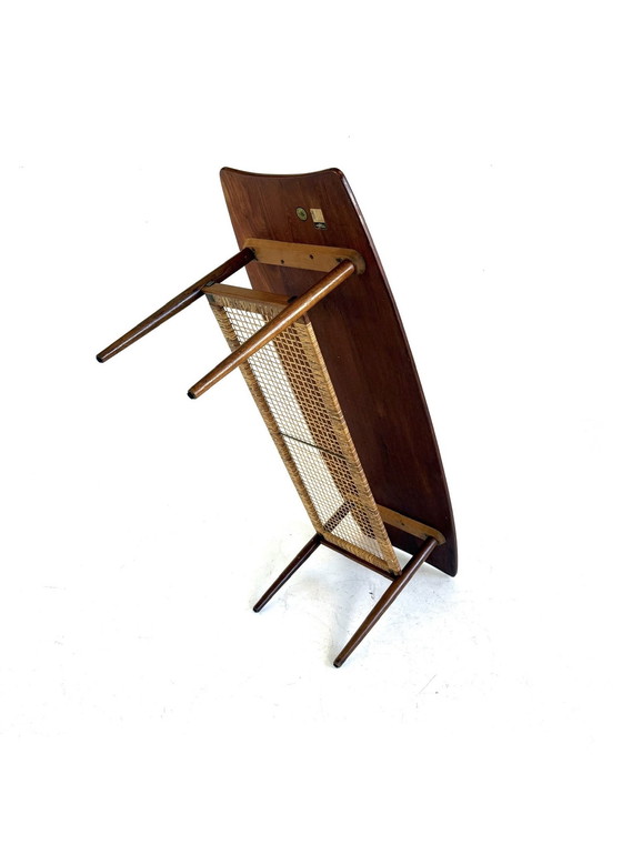 Image 1 of Tavolino da caffè vintage in teak e cinghie, Jason Ringsted '50