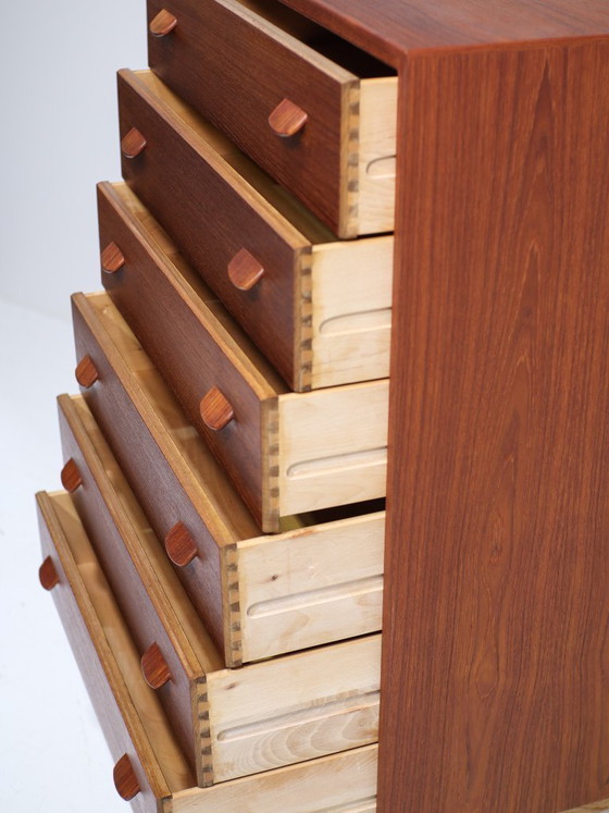 Image 1 of Poul Volther F17 tall chest of drawers teak Danish 1950s