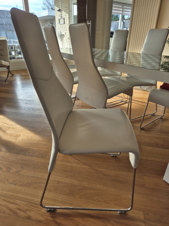 Image 1 of Esstisch Lens mit 6 Stühlen, B&B Italia