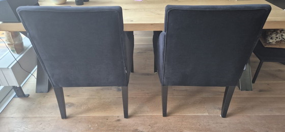 3 Sedie da pranzo in velluto – Van Roon Living, Velvet, Wood (photo 5 of 6)