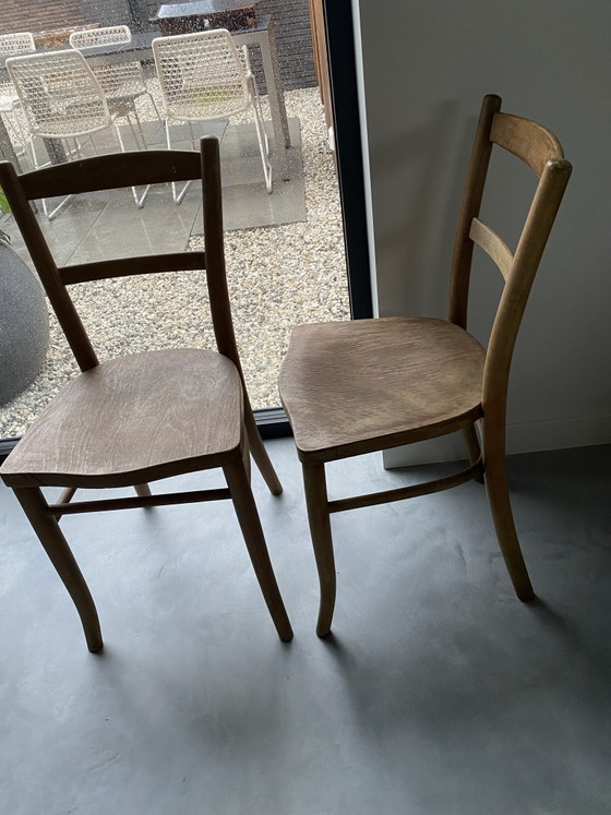 2x Thonet Stuhl – Esszimmerstühle, Holz (photo 4 of 10)